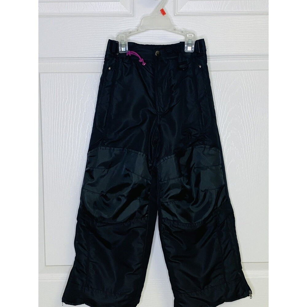 Black Rugged Bear Size 4/5 Snow Pants Black Polyester